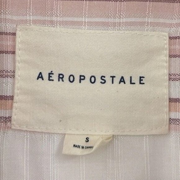 Aeropostale Cropped Striped Long Sleeve Blouse‎ Sz Sm, Boho, Coastal, Beach - Picture 5 of 9